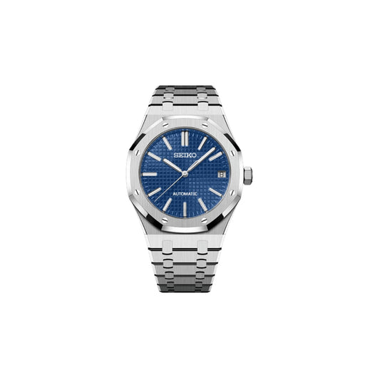 SEIKO MOD ROYAL OAK NAVY MEN'S WATCH