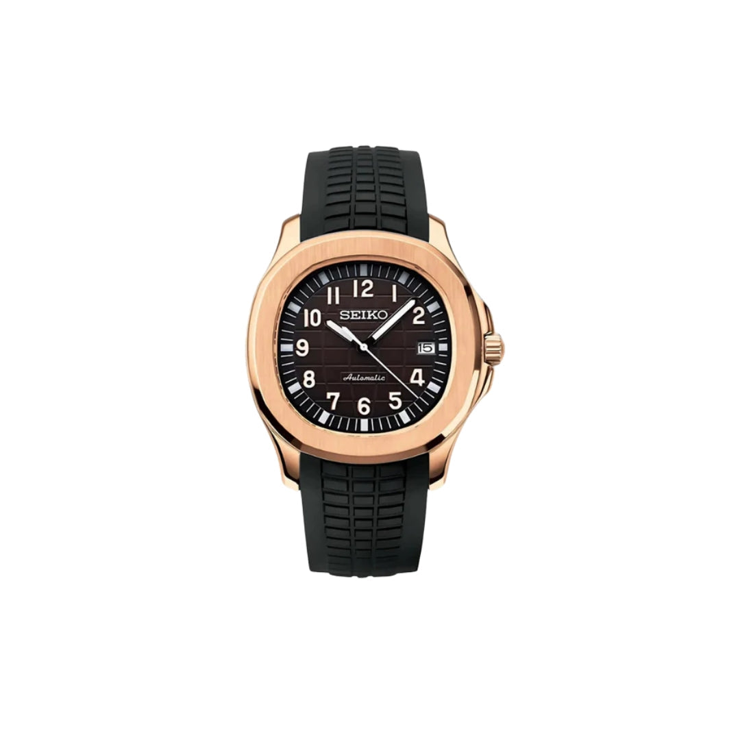 SEIKONAUT BROWN BLACK MEN'S MOD WATCH
