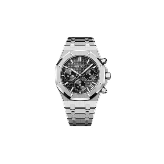 SEIKOAK CHRONO BLACK MEN'S WATCH