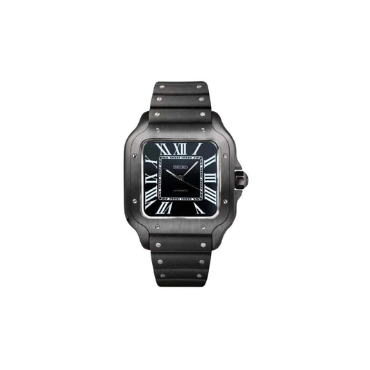 SEIKOSANTOS FULL BLACK MEN'S MOD WATCH