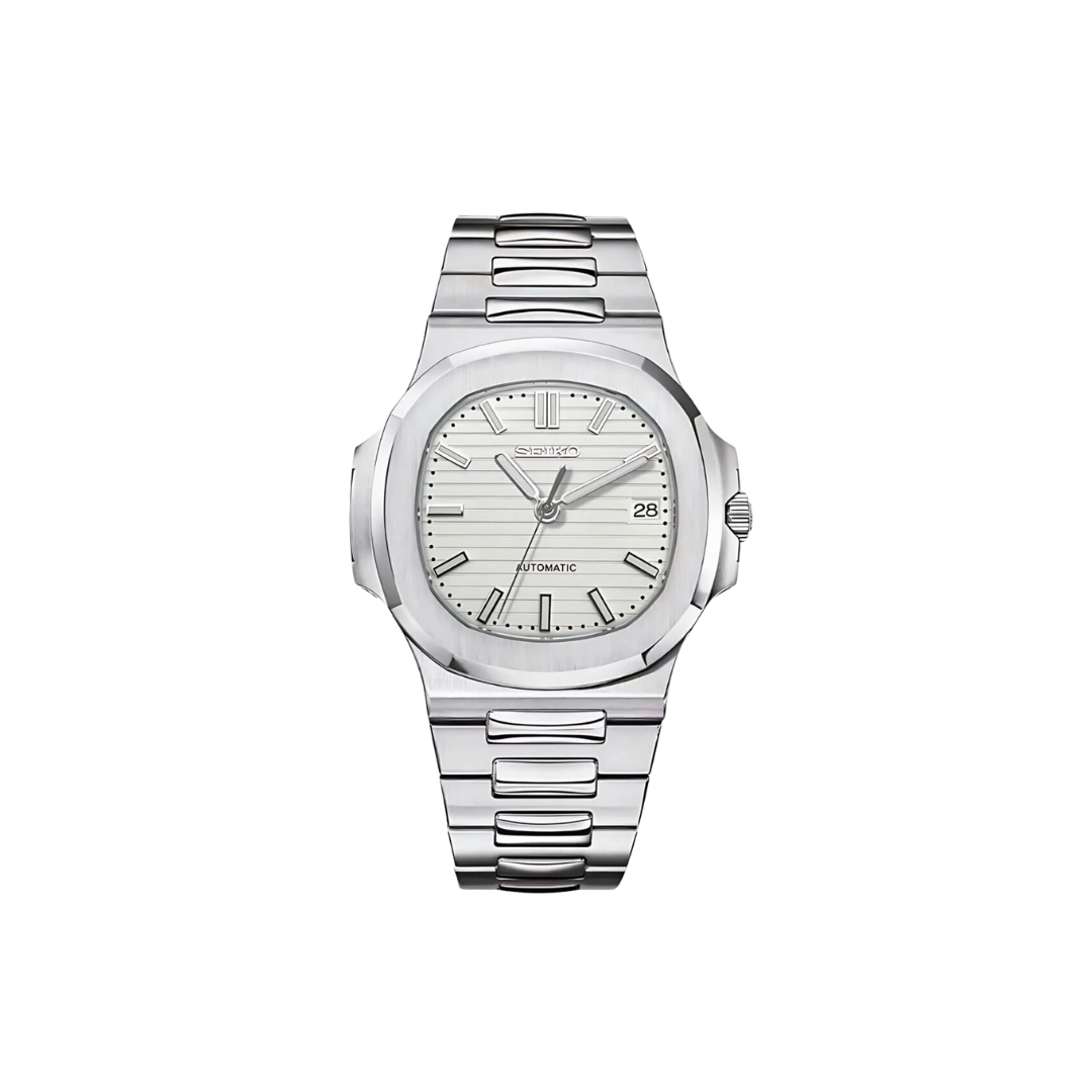 SEIKONAUTILUS WHITE MEN'S MOD WATCH