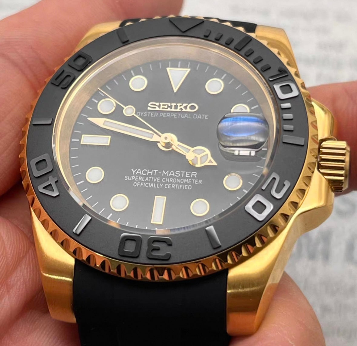 SEIKOYACHT YELLOW GOLD  MOD