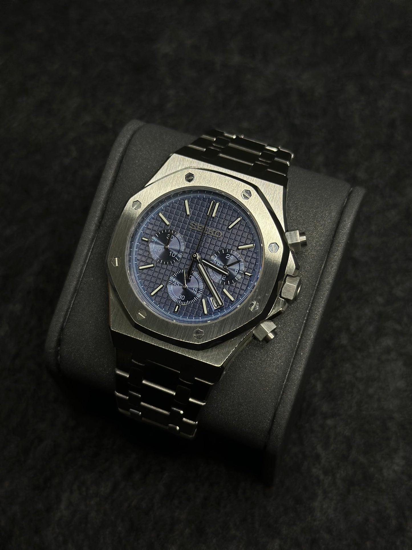 SEIKOAK CHRONO NAVY MEN'S WATCH