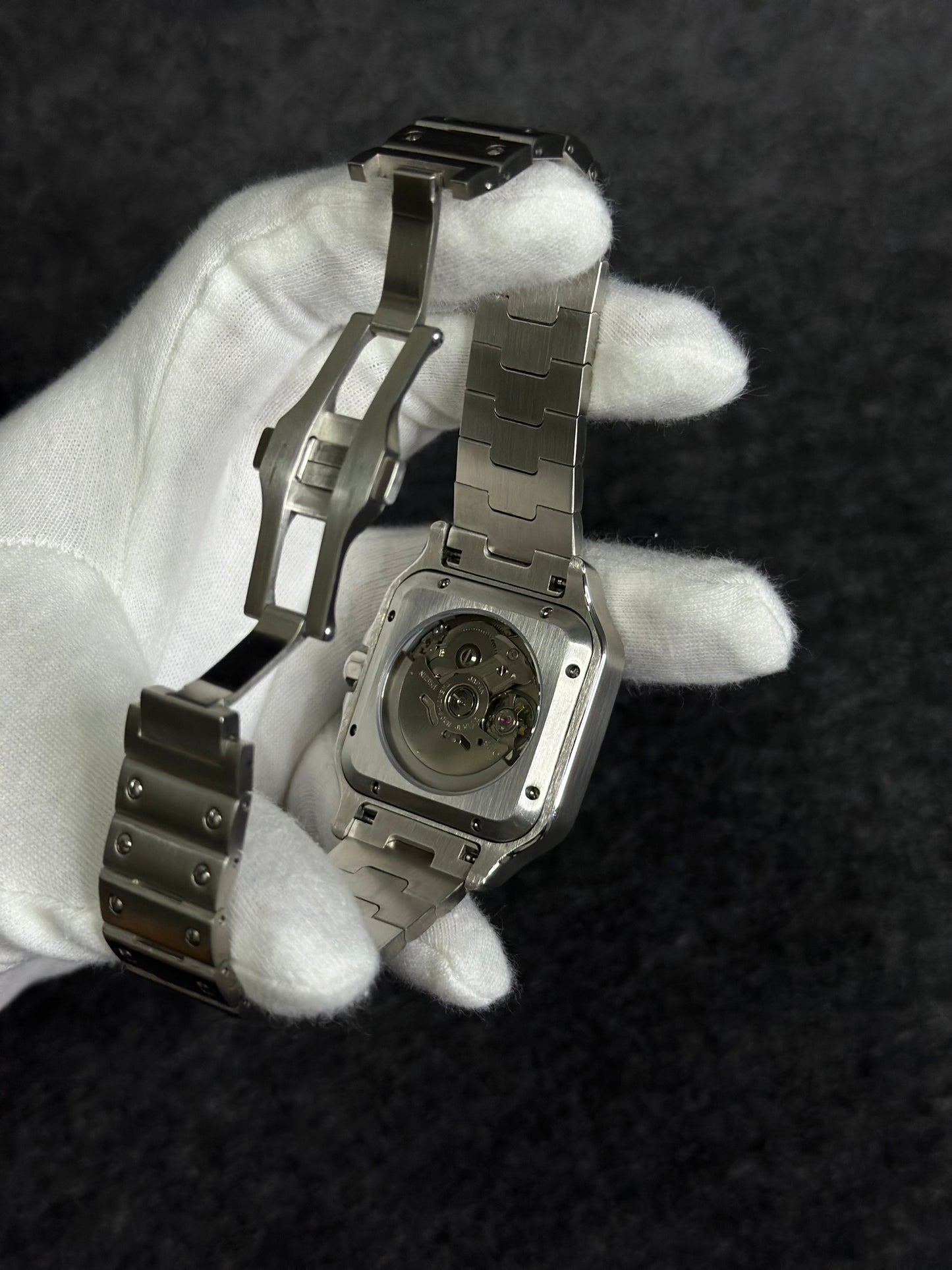 SEIKOSANTOS CLASSIC BLACK MEN'S MOD WATCH