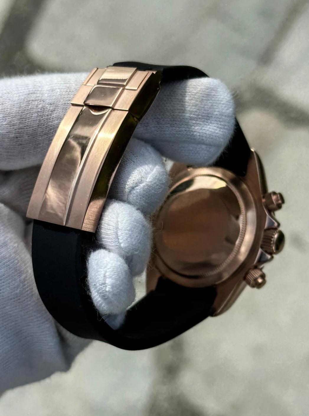 SEIKOTONA CHOCOLATE DIAL (RUBBER STRAP) MEN'S WATCH