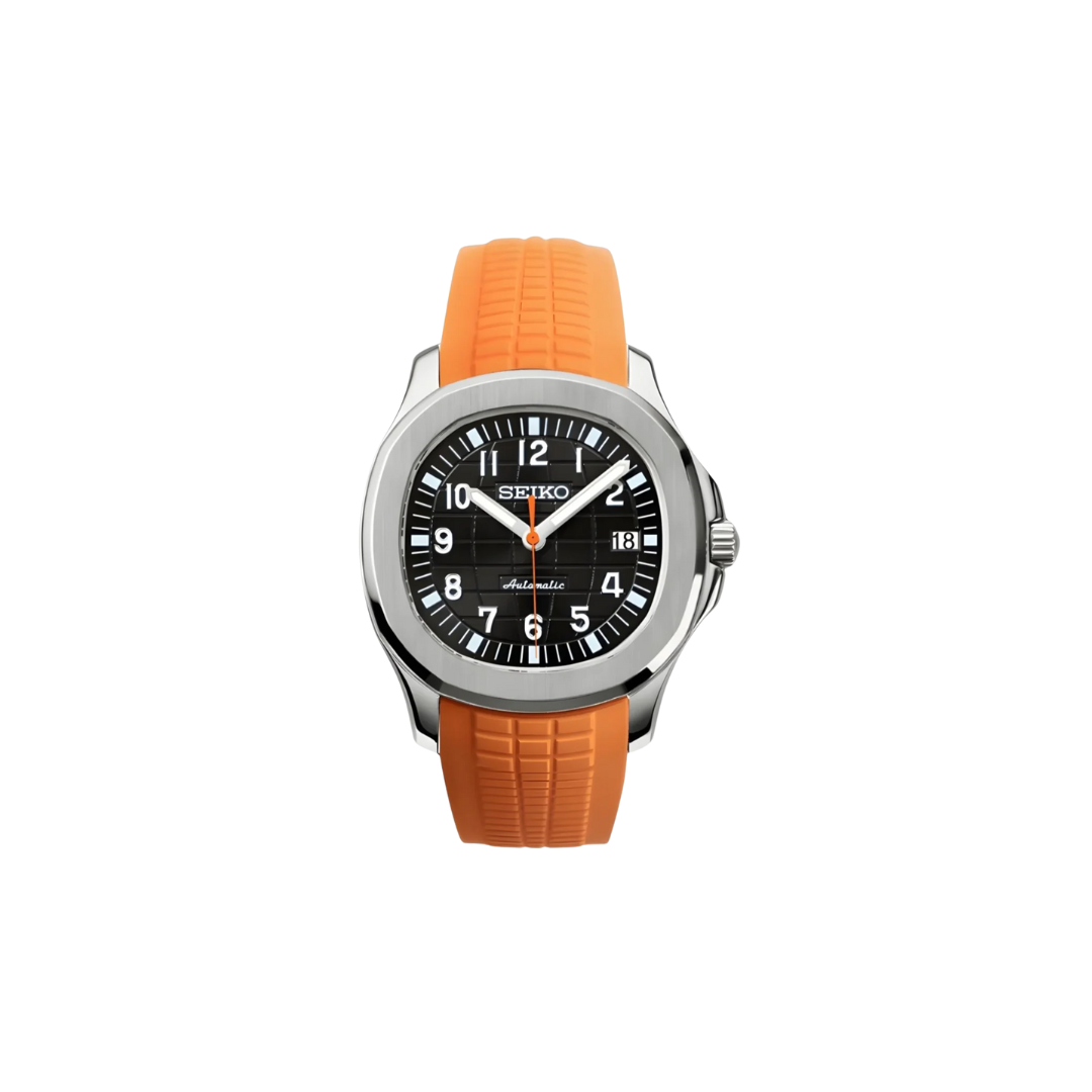 SEIKONAUT ORANGE BLACK MEN'S MOD WATCH